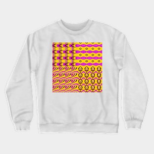 Fractal Tiles Pattern Crewneck Sweatshirt